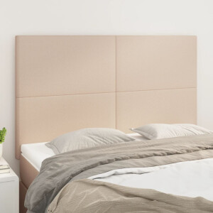 vidaXL Hoofdbord cappuccino 144x5x118/128 cm Kunstleer