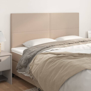 vidaXL Hoofdbord cappuccino 160x5x118/128 cm Kunstleer
