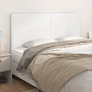vidaXL Hoofdbord wit 180x5x118/128 cm kunstleer