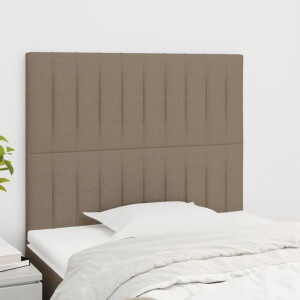 vidaXL Hoofdbord taupe 100x5x118/128 cm Stof
