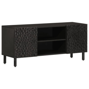 vidaXL Tv-meubel 105x33x46 cm massief mangohout zwart