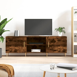 vidaXL Tv-meubel 150x30x50 cm bewerkt hout gerookt eikenkleurig