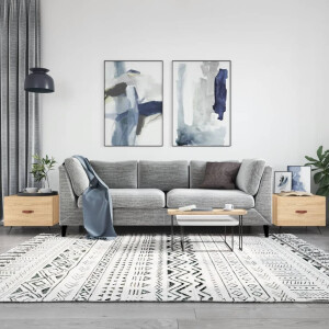 vidaXL Salontafels 2 st 50x50x40 cm bewerkt hout sonoma eikenkleurig