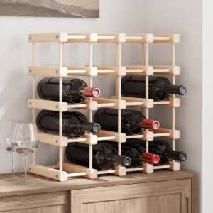 vidaXL Wijnrek voor 20 flessen 46,5x23x46,5 cm massief grenenhout