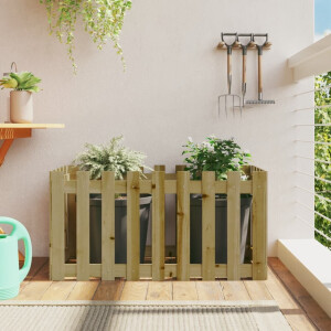 vidaXL Plantenbak verhoogd hekontwerp 100x50x50 cm geïmpregneerd hout