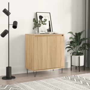 vidaXL Dressoir 60x35x70 cm bewerkt hout sonoma eikenkleurig