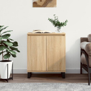 vidaXL Dressoir 60x35x70 cm bewerkt hout sonoma eikenkleurig