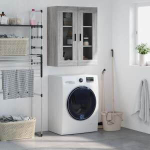 vidaXL Bovenkast 69,5x34x90 cm grijs sonoma eikenkleurig