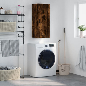 vidaXL Bovenkast 34,5x34x90 cm gerookt eikenkleurig