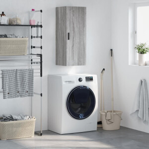 vidaXL Hangkast 34,5x34x90 cm grijs sonoma eikenkleurig