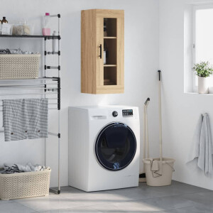 vidaXL Bovenkast 34,5x34x90 cm sonoma eikenkleurig