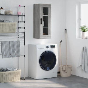 vidaXL Bovenkast 34,5x34x90 cm grijs sonoma eikenkleurig