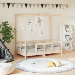 vidaXL Kinderbedframe 70x140 cm massief grenenhout