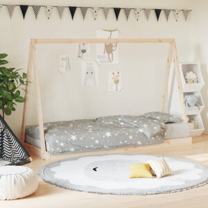 vidaXL Kinderbedframe 80x200 cm massief grenenhout