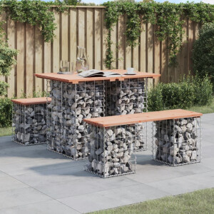 vidaXL Tuintafel Schanskorfontwerp 100x70x72 cm massief grenenhout