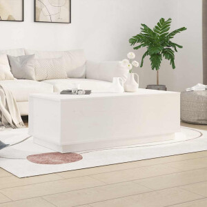 vidaXL Salontafel 100x50x35 cm massief grenenhout wit