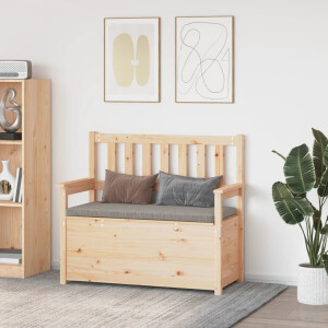 vidaXL Bankje 112,5x51,5x96,5 cm massief grenenhout