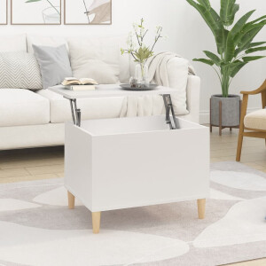 vidaXL Salontafel 60x44,5x45 cm bewerkt hout wit