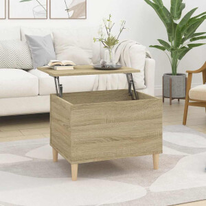 vidaXL Salontafel 60x44,5x45 cm bewerkt hout sonoma eikenkleurig