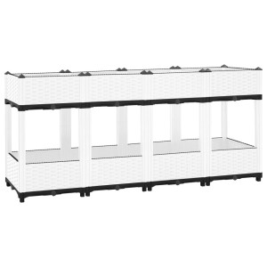 vidaXL Plantenbak verhoogd 160x40x71 cm polypropeen