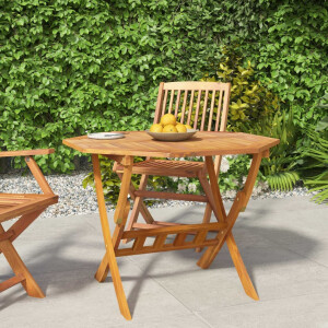 vidaXL Tuintafel inklapbaar 90x75 cm massief acaciahout