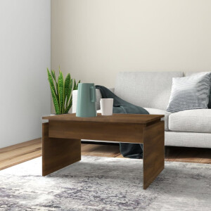 vidaXL Salontafel 68x50x38 cm bewerkt hout bruin eikenkleur