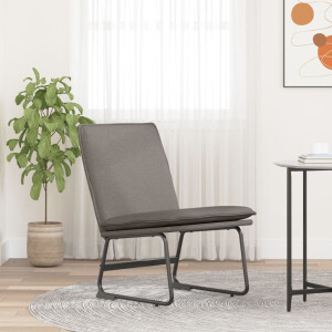 vidaXL Loungestoel 52x75x76 cm stof taupe