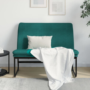 vidaXL Bankje 100x75x76 cm stof donkergroen