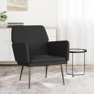 vidaXL Fauteuil 62x79x79 cm fluweel zwart