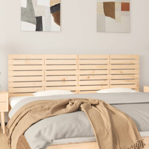 vidaXL Hoofdbord wandmontage 206x3x63 cm massief grenenhout