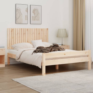 vidaXL Wandhoofdbord 140x3x60 cm massief grenenhout
