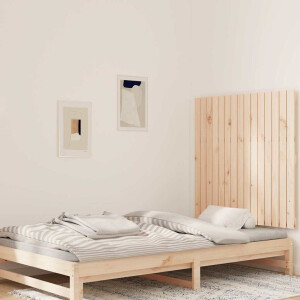 vidaXL Wandhoofdbord 95,5x3x90 cm massief grenenhout