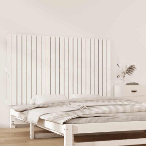 vidaXL Wandhoofdbord 147x3x90 cm massief grenenhout wit