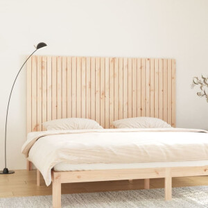 vidaXL Hoofdbord wandmontage 204x3x110 cm massief grenenhout