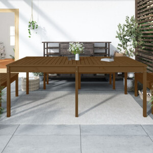 vidaXL Tuintafel 203,5x100x76 cm massief grenenhout honingbruin