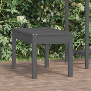 vidaXL Tuinbank 80x44x45 cm massief grenenhout grijs