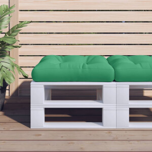 vidaXL Palletkussen 60x60x12 cm stof groen