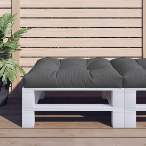 vidaXL Palletkussen 70x70x12 cm stof antracietkleurig