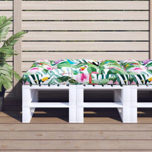 vidaXL Palletkussen 120x80x12 cm stof meerkleurig
