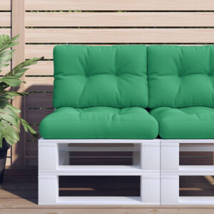 vidaXL Palletkussens 2 st stof groen