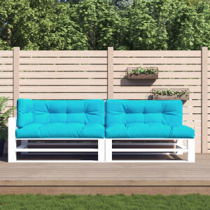 vidaXL Palletkussens 5 st stof  turquoise