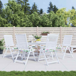 vidaXL Tuinstoelkussens 6 st 40x40x4 cm stof meerkleurig