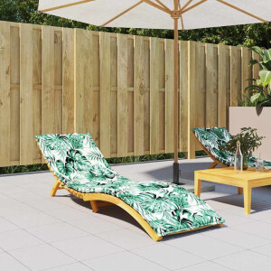 vidaXL Loungekussen Blad Bladpatroon 200 x 70 x 3 cm Oxford Stof