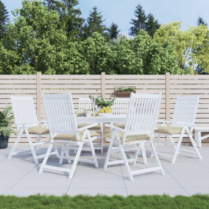 vidaXL Stoelkussens 6 st 40x40x7 cm oxford stof beige