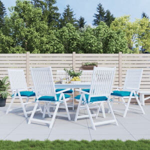 vidaXL Stoelkussens 6 st 40x40x7 cm oxford stof lichtblauw