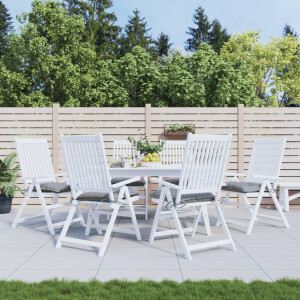 vidaXL Stoelkussens 6 st 50x50x7 cm oxford stof grijs