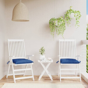 vidaXL Palletkussens 2 st 50x50x7 cm oxford stof blauw