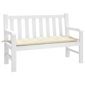vidaXL Tuinbankkussen 120x50x7 cm oxford stof crèmekleurig