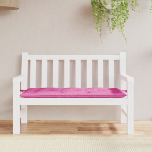vidaXL Tuinbankkussen 120x50x7 cm stof roze