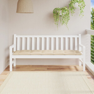 vidaXL Tuinbankkussen 180x50x7 cm oxford stof beige